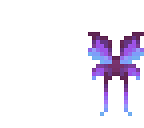 purple fairy wings - accessory base