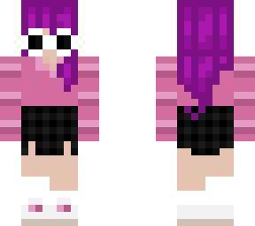 purple haired girl