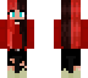 red and black hair girl