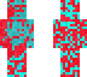 red and light blue splash slim