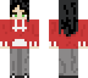 red hoodie