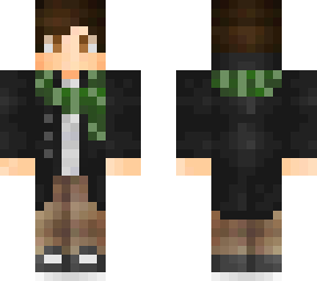 scarfed boy (green scarf)