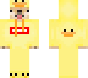 supreme dog in duck suit