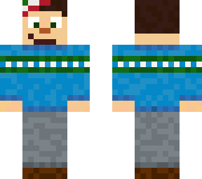 updated blue sweater