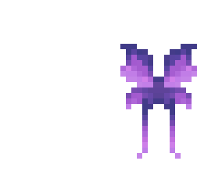 violet fairy wings - accessory base