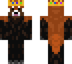 xbox red panda with technoblade crown