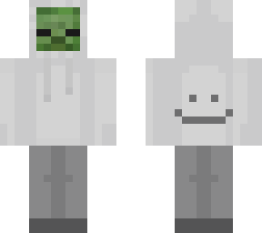 Zombie white hoodie | Minecraft Skin