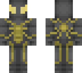 black and gold spider-man