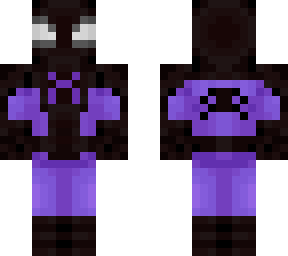 black and purple spider-man