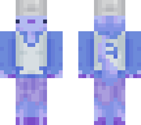 blue axolotl bucket hat | Minecraft Skin