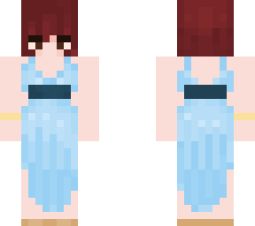 blue dress