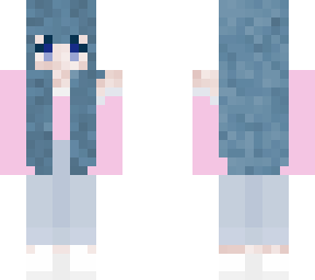 blue haired girl