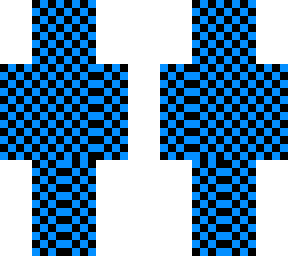 checkered blue