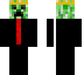 creeper with a suit and a tie