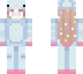 cutebiscuit skin in a cyan axolotl suit
