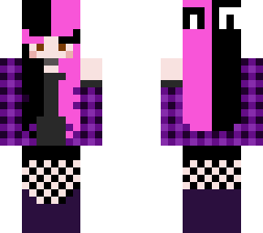 emo pink and black