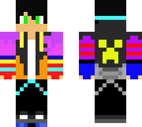 fire and water gamer boy (cool)!