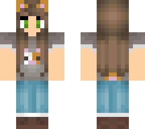 girl with hamster shirt