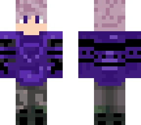 guy with purple sweater