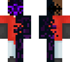 half endermen but with mask