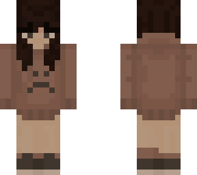 just frown hoodie (darker hair)