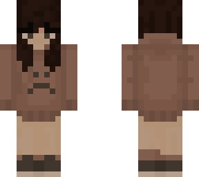 just frown hoodie (darker hair)