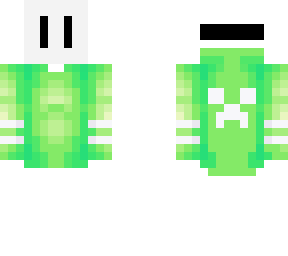 my skin with an eye mask and creeper hoodie