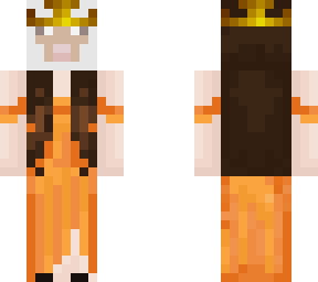 orange/gold dress