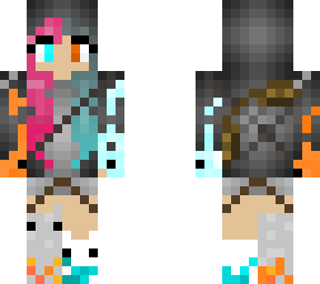 pink hair fire and ice archer (credits to rainbow860)