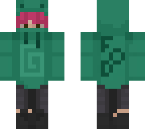 pink haired frog