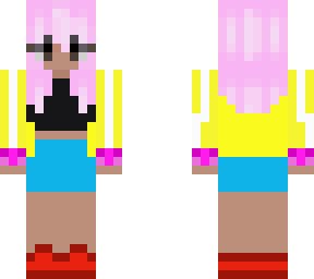 pink haired girl