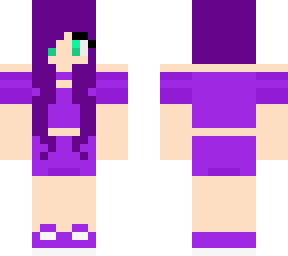 purple summer girl