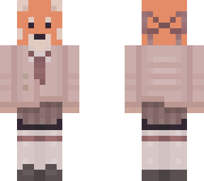 red panda fem school uniform