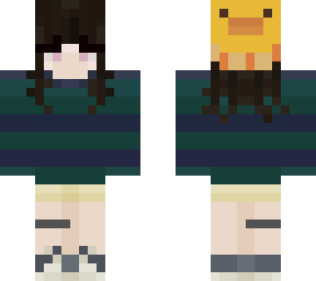 skin for girl with duck beanie :d
