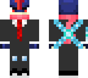 ash greninja in a suit