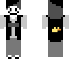 black and white