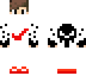 black and white skin