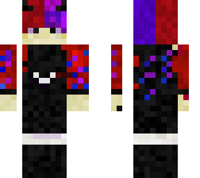 black red and purple