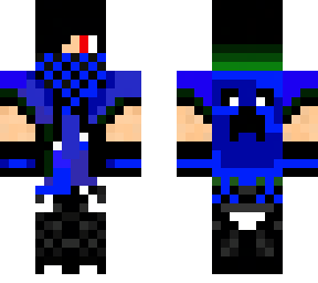 blue boy with scarf