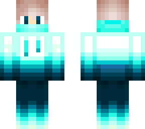boy in cyper blue hoodie