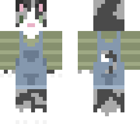 cat with overalls