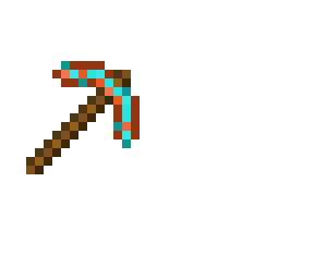 charged copper pickaxe