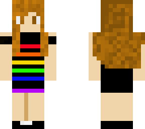 cute rainbow dress girl