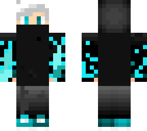 cyan hoddie skin
