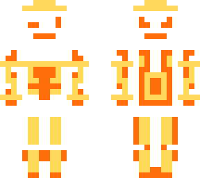 double faces king orange