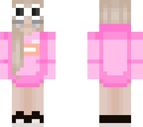 girl gogy with pink sweatshirt