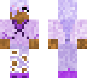 girl with purple aesthetic clothes