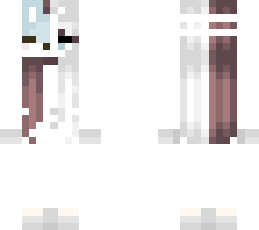 half arctic fox mask girl
