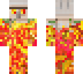 iron golem on fire