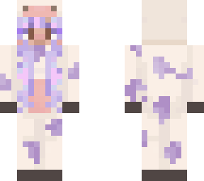 lavender cow onesie